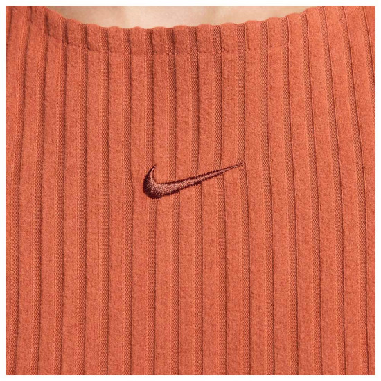 Nike Γυναικείο φόρεμα Sportswear Chill Knit Ribbed Midi Dress